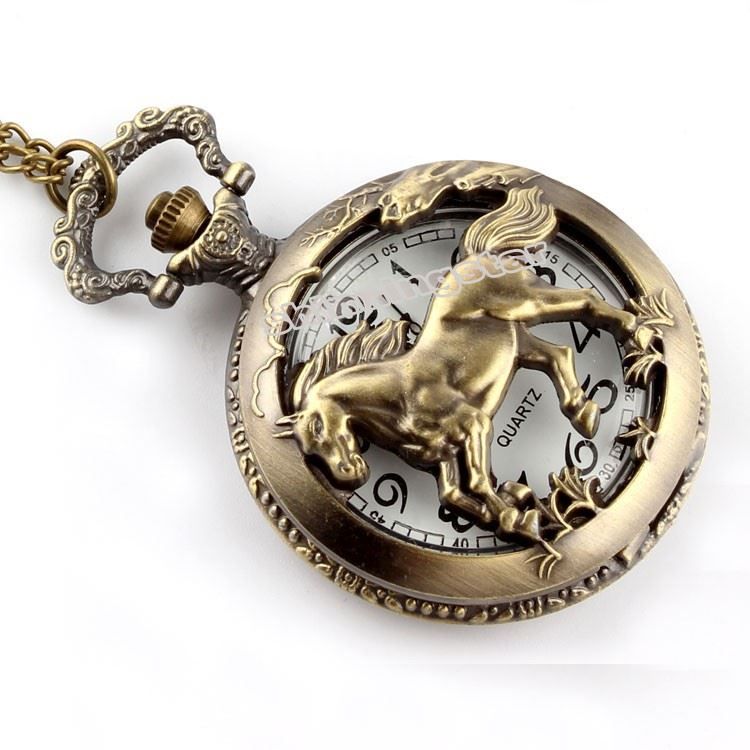 Uhren: Taschenuhr Pferd mit Kette – Neu und originalverpackt aus Diepoldsau von preisparadies-ch 2