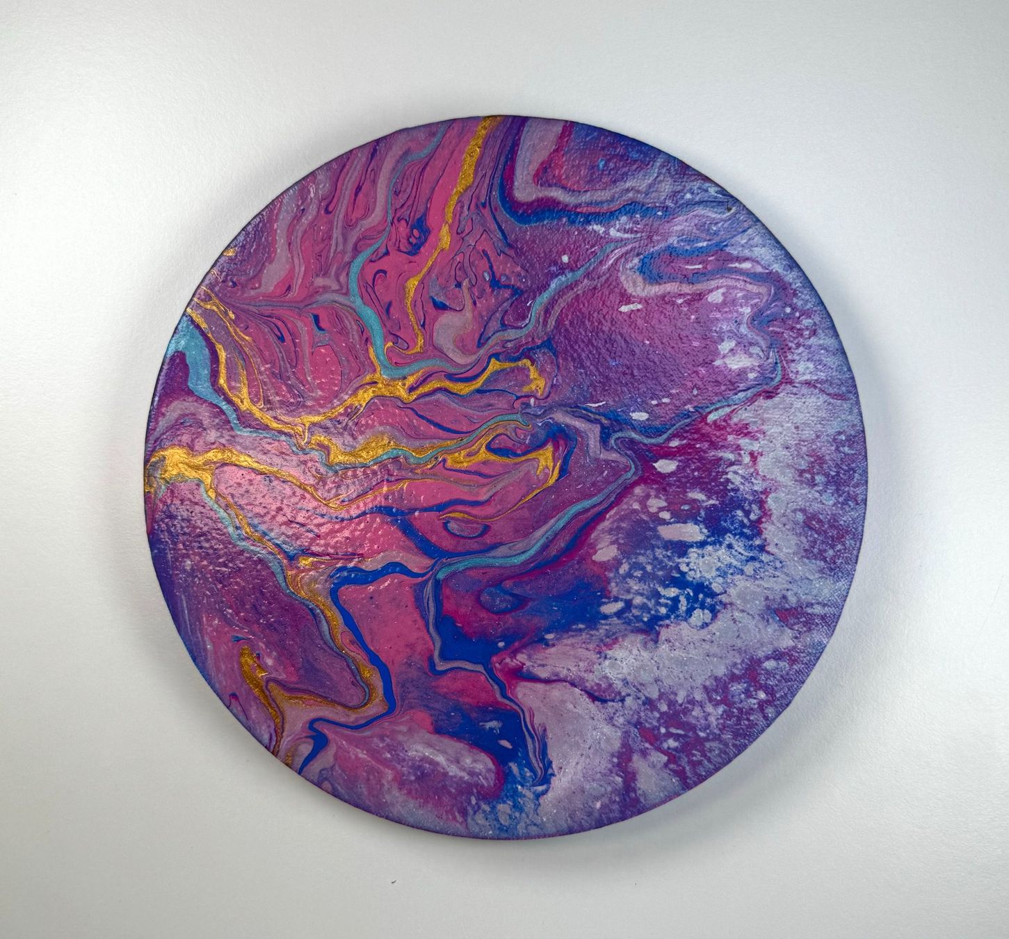Dipinti: Acryl-Flüssigmalerei, kreisförmig – Usato da Schlieren venduto da MayaSheng1983