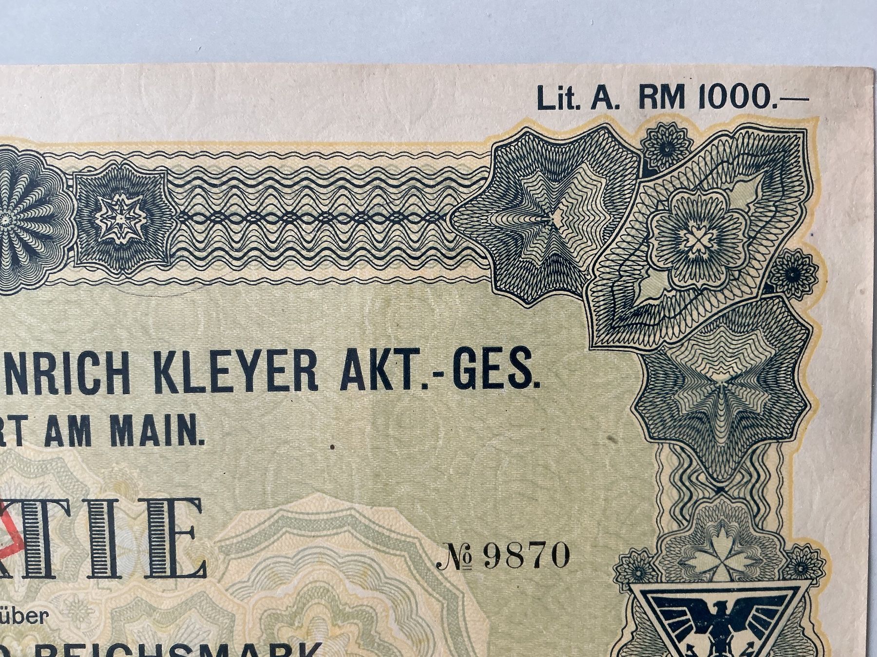 Documenti: Adlerwerke Aktien 1929 – Usato da Horw venduto da adler65 3