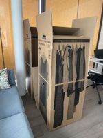 Umzug Kleiderboxen mit Kleiderstange für Garderobe 2 Stk.