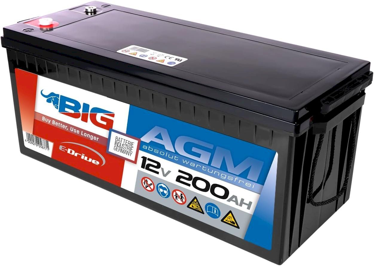 Batteries: BIG E-Drive AGM 12V 200Ah – Neuf avec emballage d'origine à Bottighofen par zaap 2