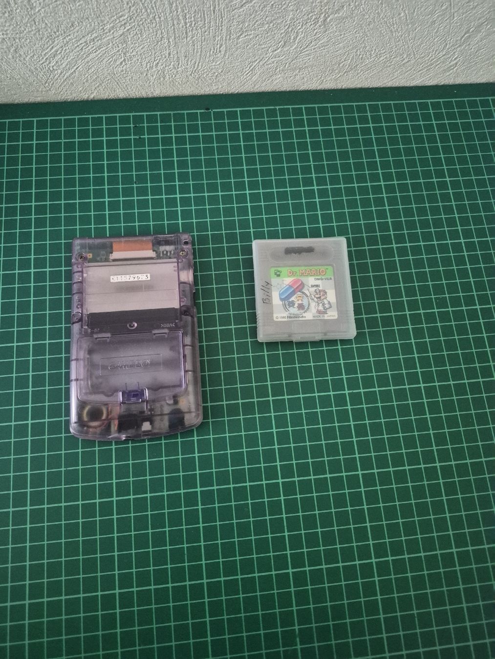 Nintendo Console: Game Boy Color transparent purple + Dr. Mario bundle – Usato da Meyrin venduto da Retro-GZ 2