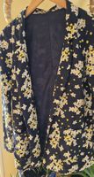 Veste blaser bleu marine et jaune