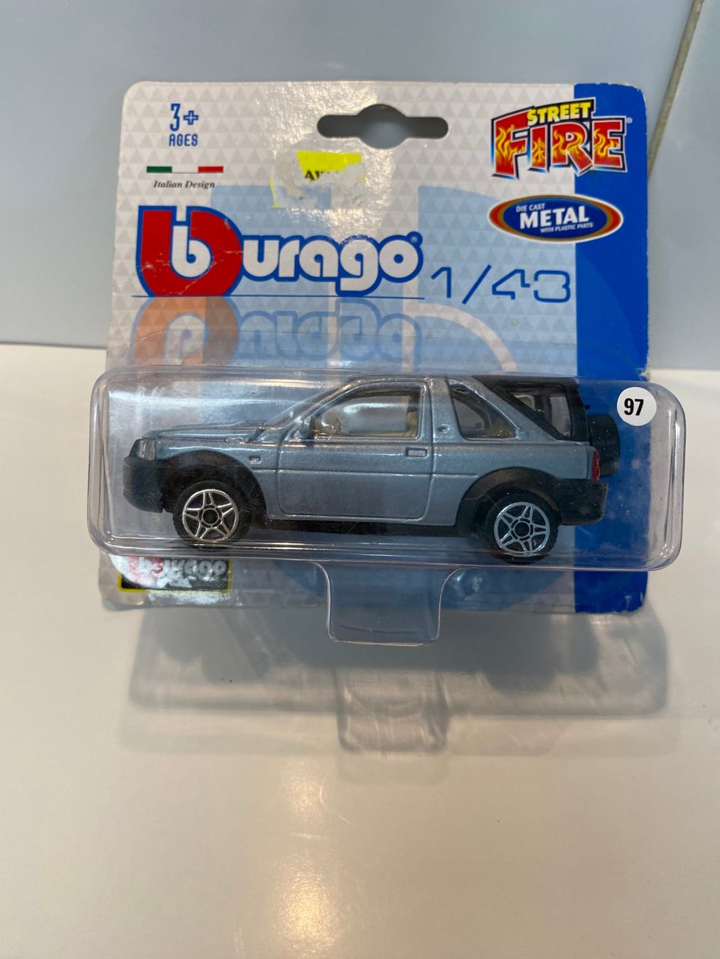 Land Rover Modellini d'auto: Landrover Freelander 1-43 Bburago Fire 97 – Nuovo e nell'imballaggio originale da Männedorf venduto da toroloco1953