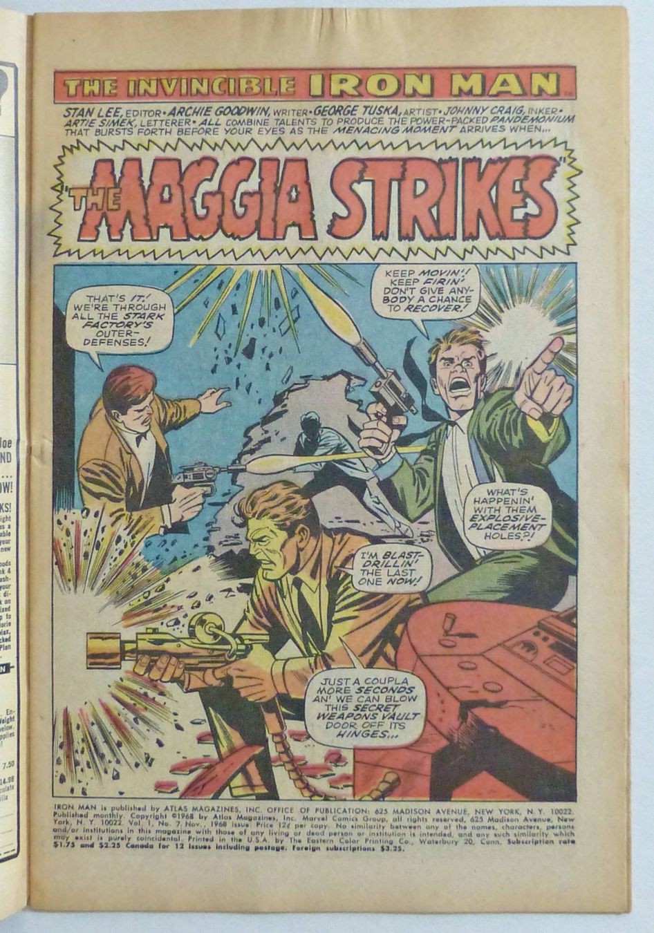 Fumetti: IRON MAN #7 VS. THE GLADIATOR CAMEO DAREDEVIL MARVEL 1968 – Usato da Lugano venduto da YouWantUS 1