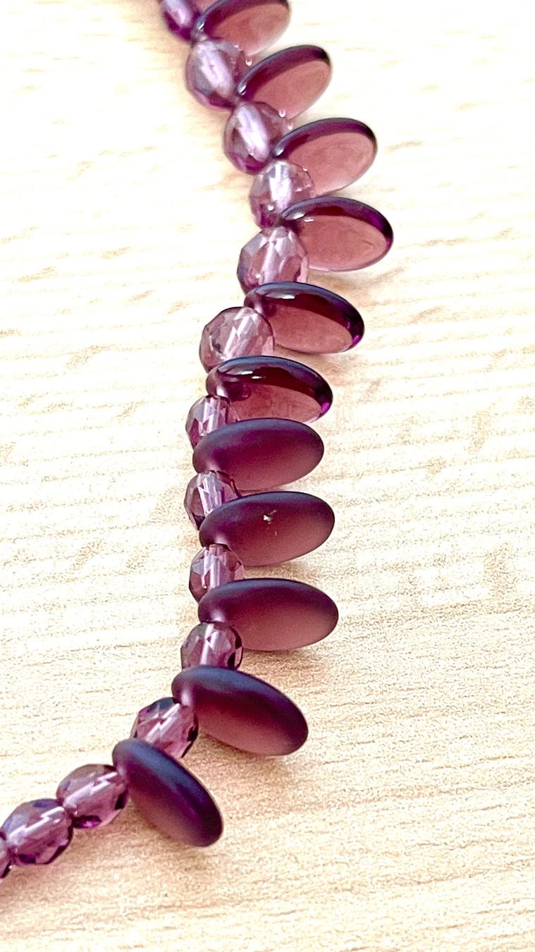 Amor Ketten: Halskette Perlen Amethyst 0,5x42cm Kette – Neu (gemäss Beschreibung) aus Kölliken von Prscoo 2