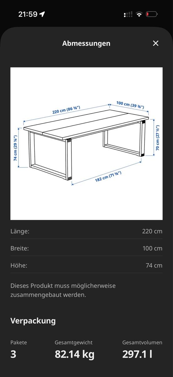 Ikea Set tavolo e sedie: Esstisch mit 6 Stühlen – Usato da Weiach venduto da jak_xgb2 2