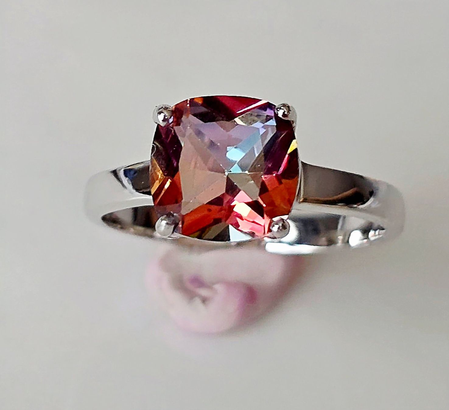 Anelli: Mystic Topas Solitaire Fingerring – Nuovo (secondo la descrizione) da Zürich venduto da Benedikt21 5