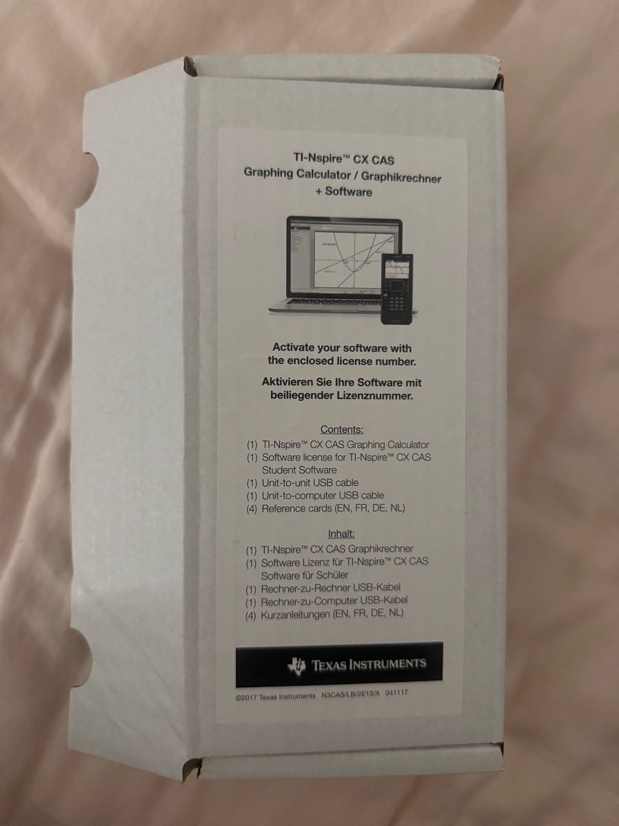 Texas Instruments Calcolatrici tascabili: TI Nspire CX CAS Taschenrechner, Texas Instruments – Nuovo (secondo la descrizione) da Glattbrugg venduto da elo_ppw8 3