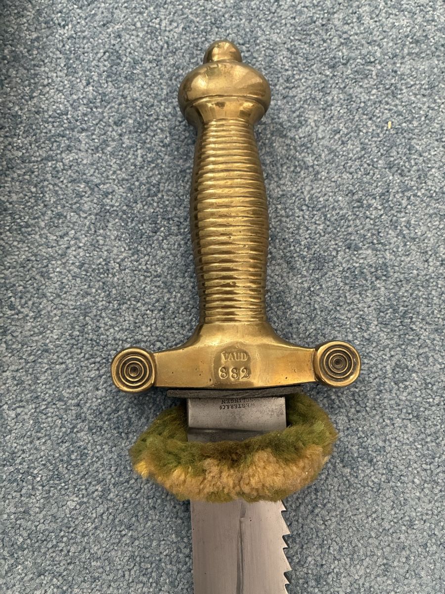 Stichwaffen: Faschinenmesser Vaud 1842/52 – Gebraucht aus Gutenswil von Antiques77 3