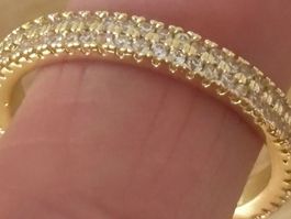 Luxus Elegante Gr. 18/8 Ring Memoire Farbe: Gold