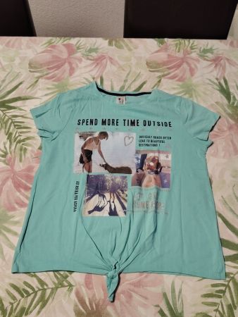 Türkis T-Shirt Gr. 158/164 C&A