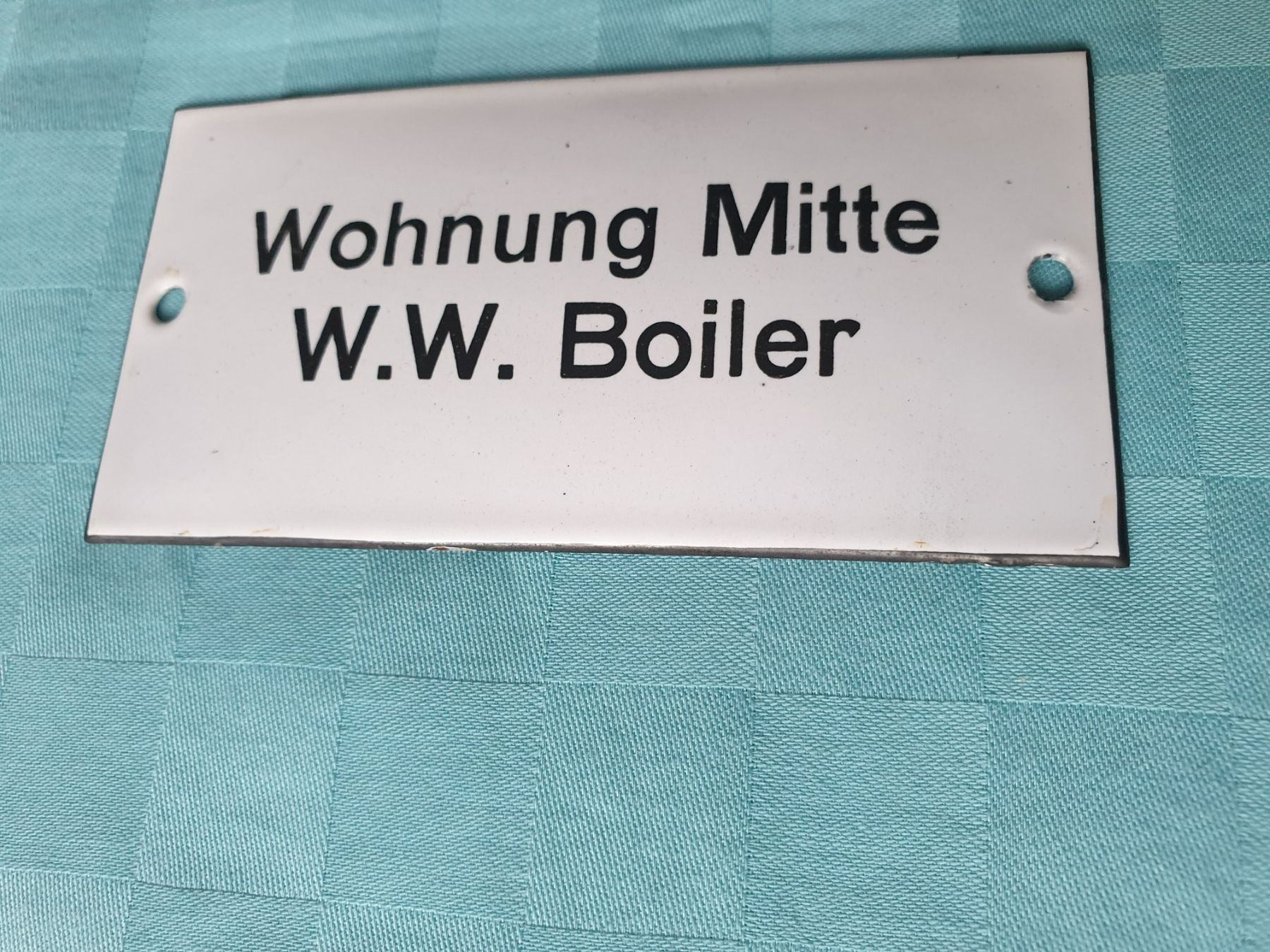 Insegne: Email Schild Wohnung Mitte W. W. Boiler – Usato da Mörschwil venduto da spirspi 7