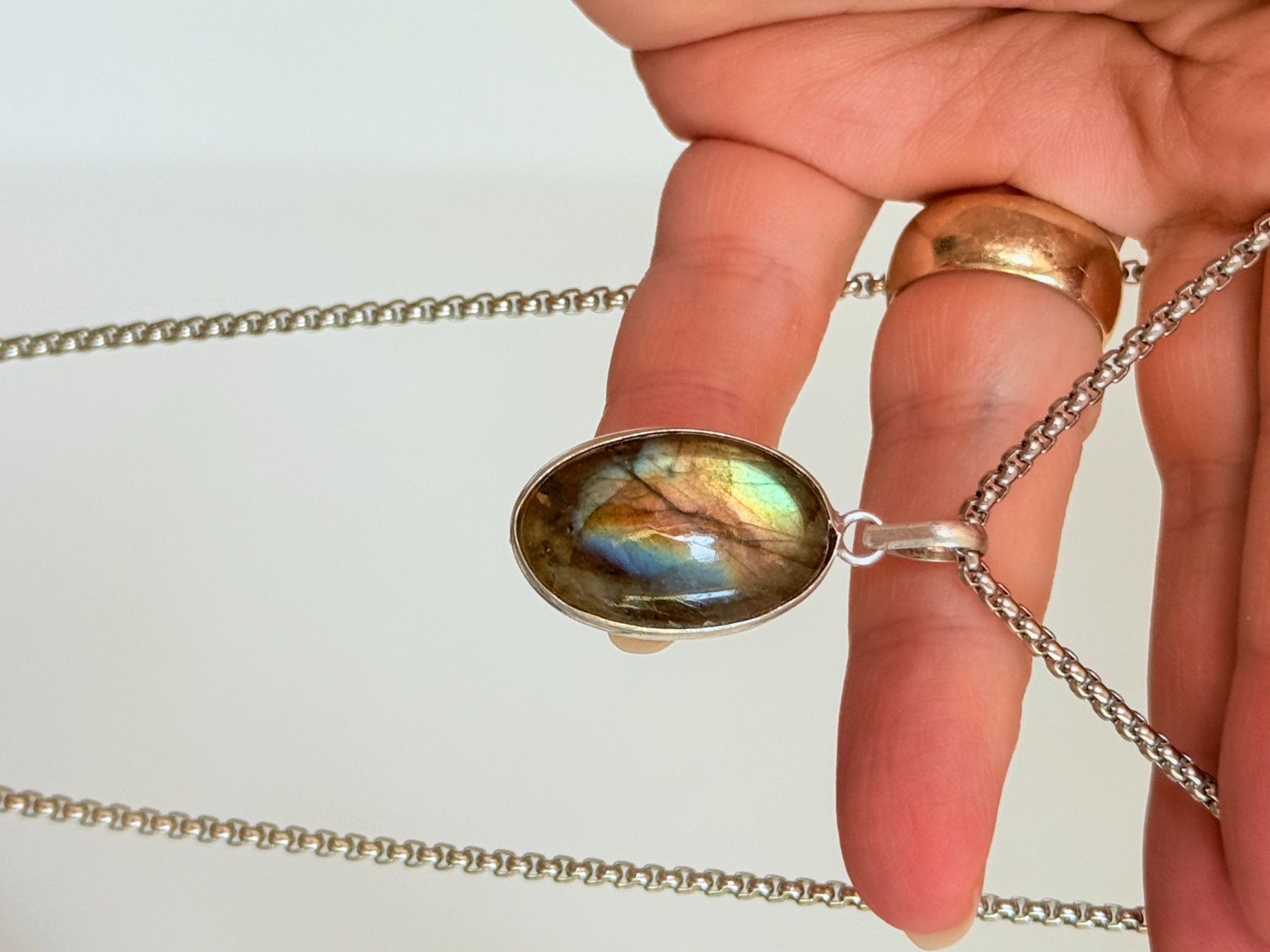 Catenine: Collier avec Labradorite – Nuovo e nell'imballaggio originale da Genève venduto da AWWA 5