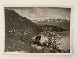 Karte Vitznau Parkhotel mit Schiffspost 13.09.1934