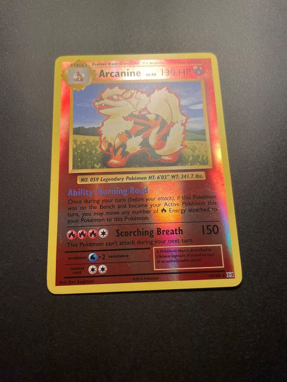 Arcanine 18/108 Reverse Holo | 2016 XY Evolution (Gebraucht) in Zürich ...
