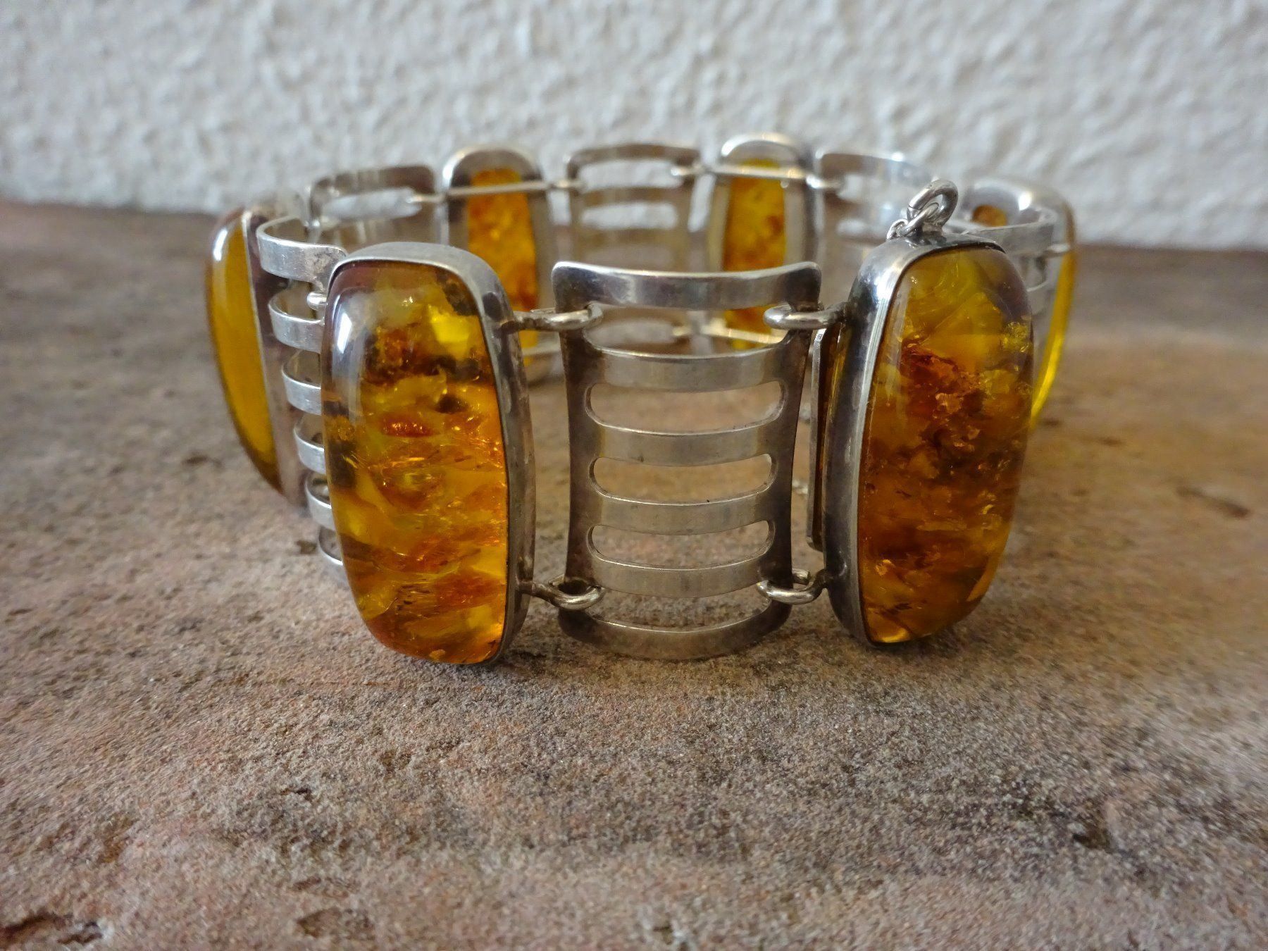 Bracciali & Braccialetti: Armband Bernstein / 835 Silber – Usato da Esslingen venduto da FetteSchnecke 2