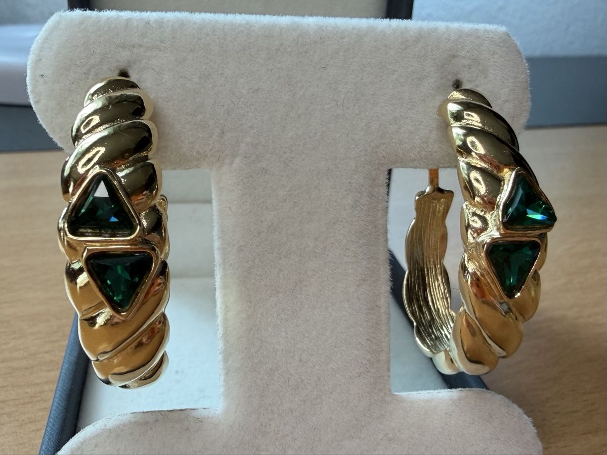 Orecchini pendenti & Orecchini a lobo: Vintage Ohrringe Clips Luxus Modeschmuck  – Usato da Lamone venduto da LaCantinaMagica 5