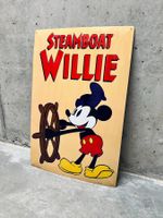 Plaque émaillée Disney / Mickey, Steamboat Willie