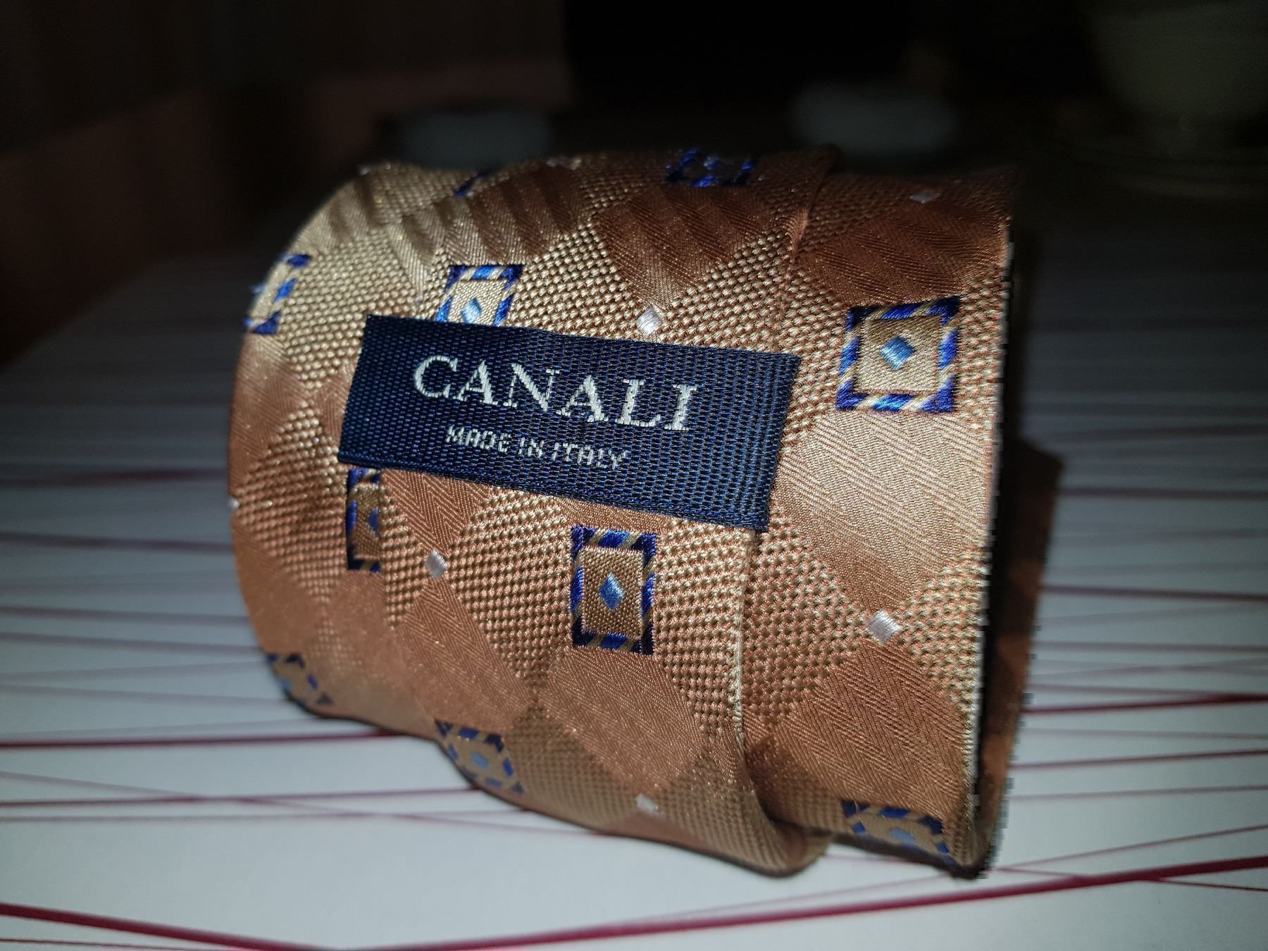 Cravatte: Cravate en soie / Seiden Krawatte    CANALI – Usato da Cossonay-ville venduto da Super-Price-Quality 8