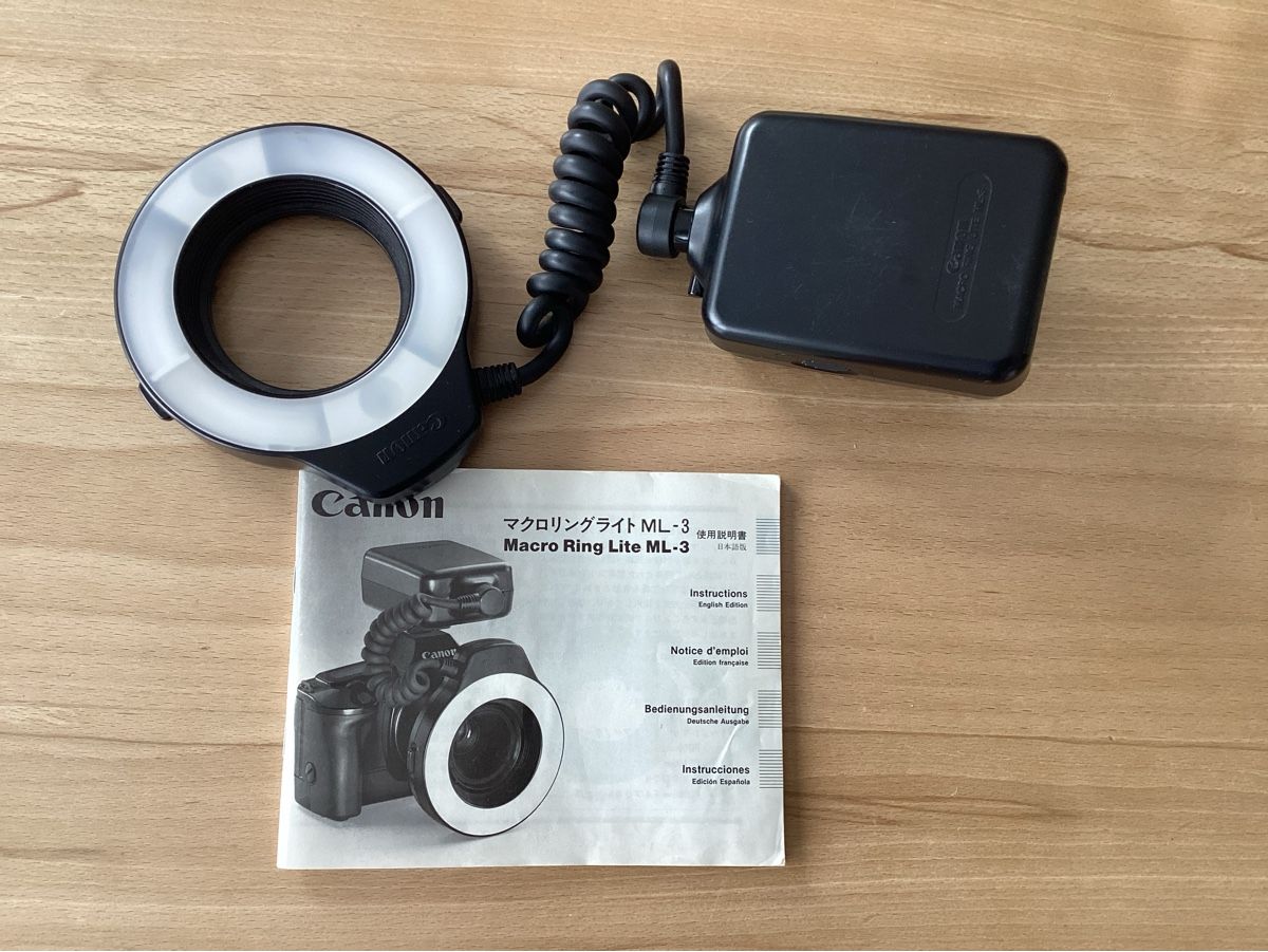 Canon Flash: Canon Macro Ring Lite ML-3 – Usato da Plons venduto da Tschugi140