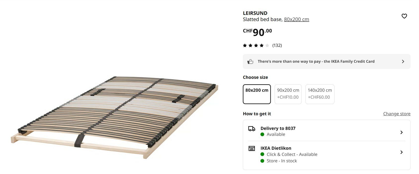 Ikea Letti: SAGSTUA Double Bed & Bed Slats – Usato da Zürich venduto da kri_zhv2 4