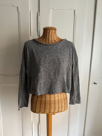 ZARA - cropped Langarmshirt meliert M