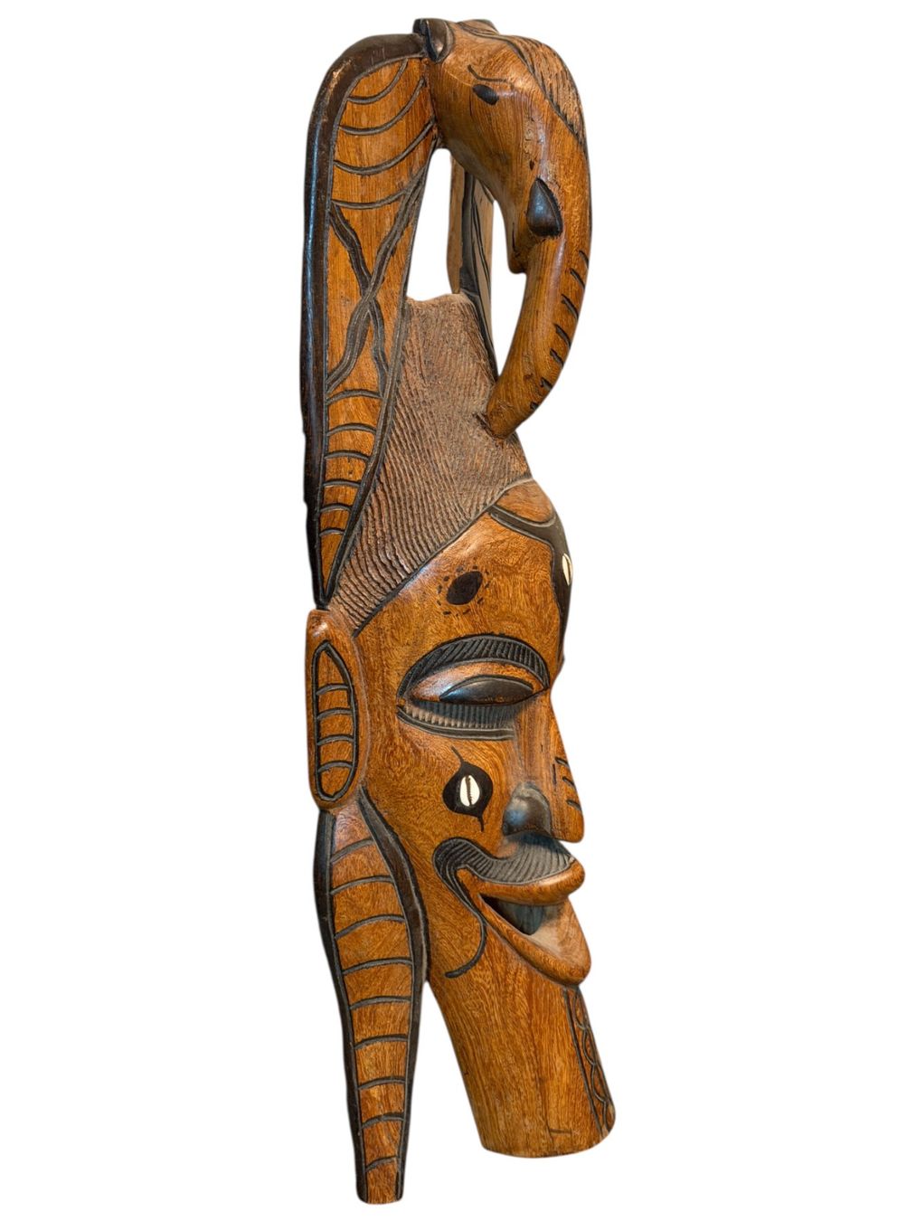 Internationale Kunst: Masque africain traditionnel en bois, parfait état! – Gebraucht aus Morges von vintix 7