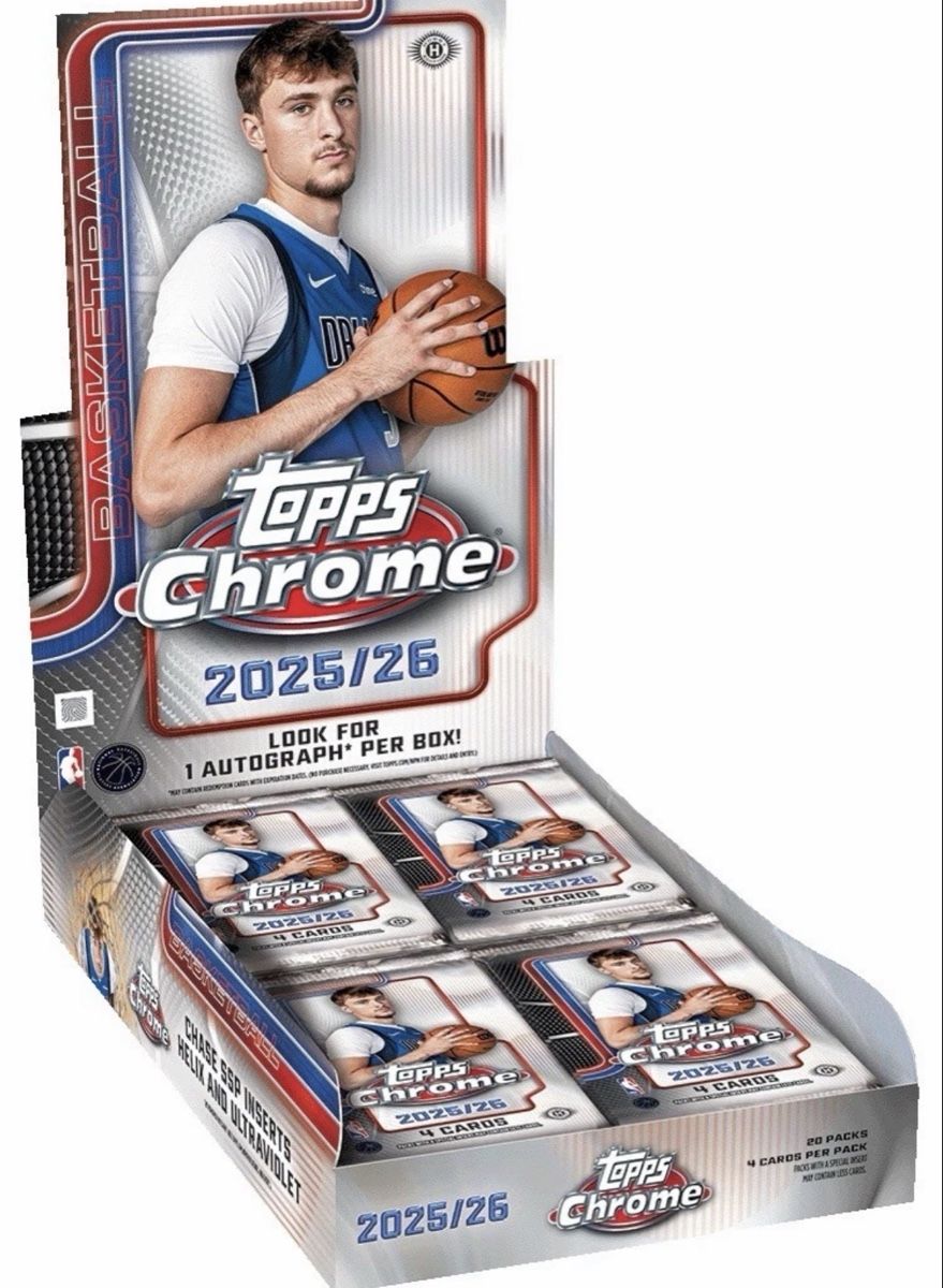 Topps Carte collezionabili: Topps Basketball Chrome Hobby Box – Nuovo e nell'imballaggio originale da Ibach venduto da fashionrenewable