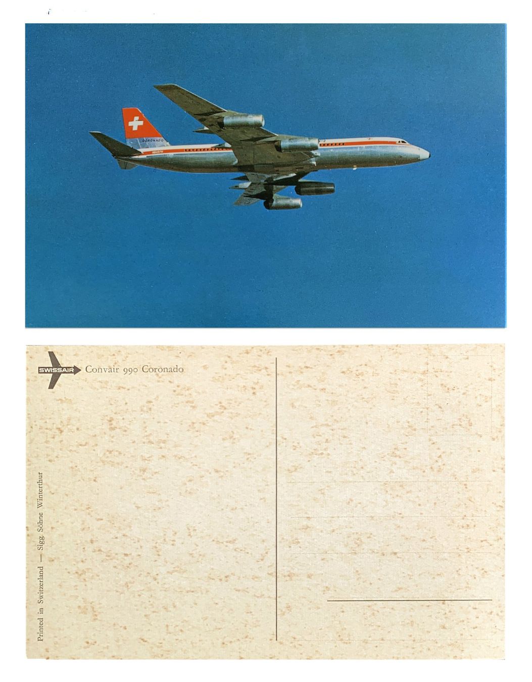 Foto & Immagini: Swissair Convair 990 Coronado Flugzeug Ansichtskarte – Nuovo (secondo la descrizione) da Bern venduto da AWiBe