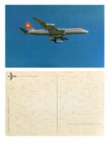 Swissair Convair 990 Coronado Flugzeug Ansichtskarte