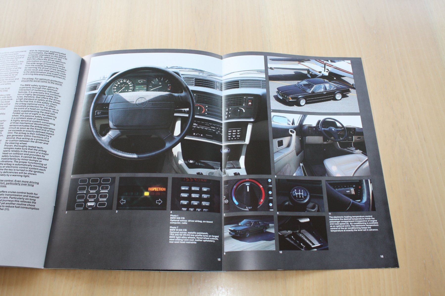 BMW Dokumente: BMW 6er 628CSI 635CSI Prospekt 2/1985 Englisch – Gebraucht aus Wikon von erwin400 6