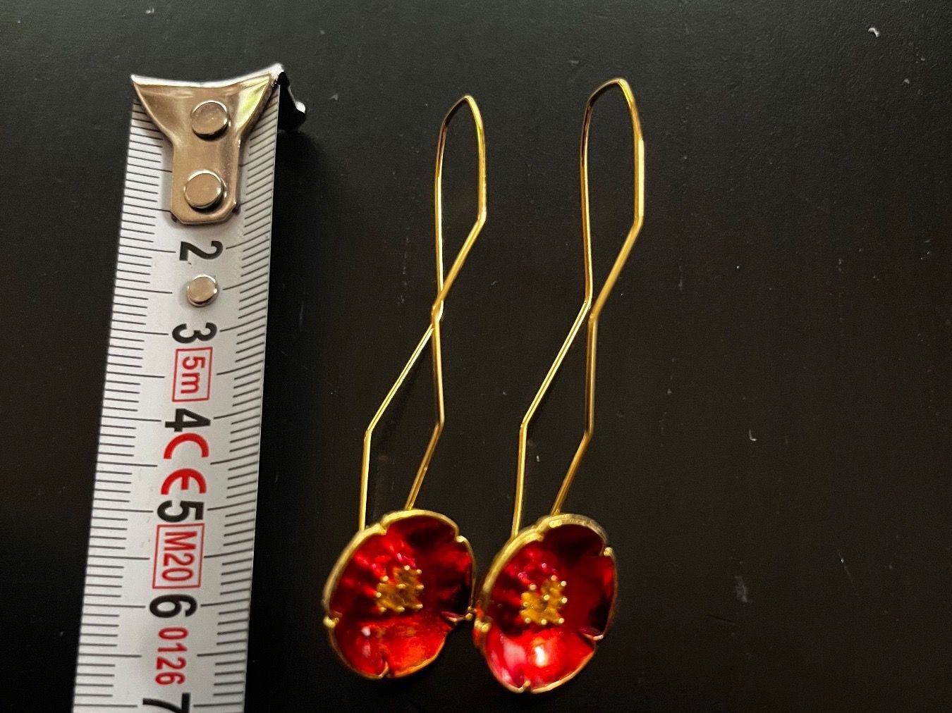 Ohrringe & -stecker: Ohrringe Mohnblumen / Nr155 – Neu (gemäss Beschreibung) aus Gams von Mariawicca 6