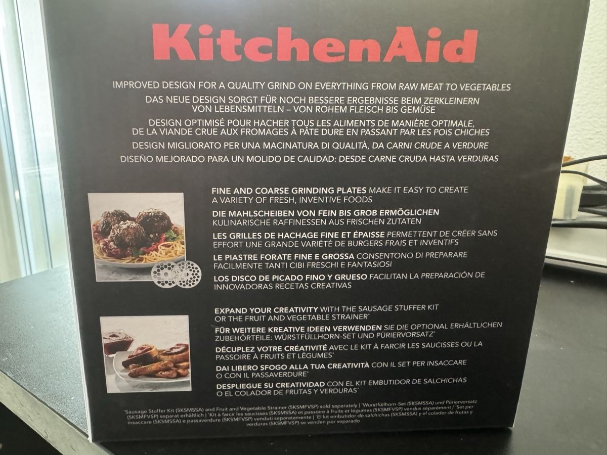 Kitchenaid Elettrodomestici da cucina: KitchenAid Fleischwolf zusatz Set – Nuovo e nell'imballaggio originale da Thun venduto da Timbryan 2