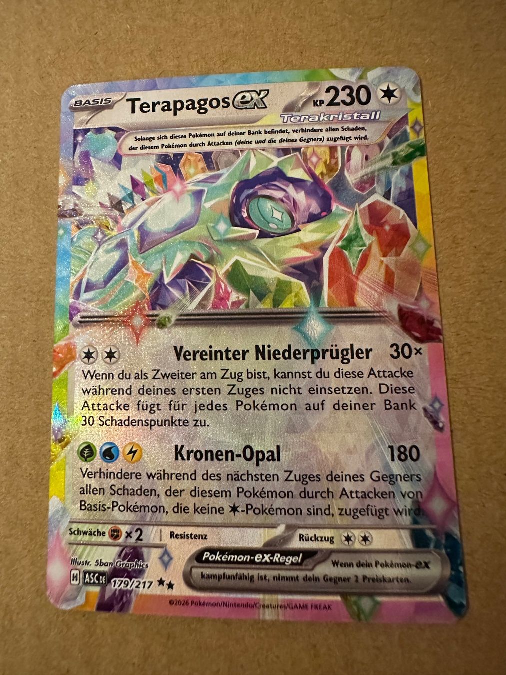 Pokémon Sammelbilder & Trading cards: Terapagos ex #179/217 NM Deutsch – Neu (gemäss Beschreibung) aus Winterthur von sah_gn89