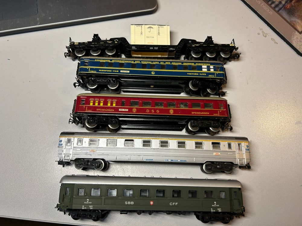 Lot de 3 wagons voyageurs miniatures - Jouef - 72v175 : Achat occasion | Maquettes et modélisme 16 ans et + Très bon état
