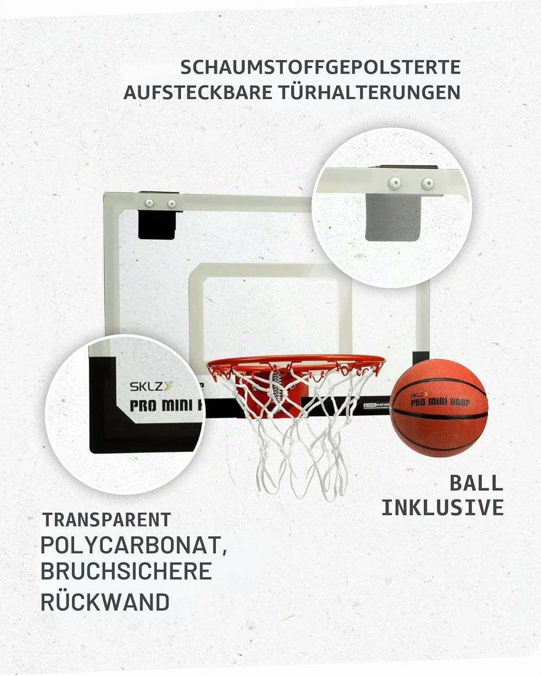 Canestri da basket: Mini Basketballkorb Tür Bruchsicher Break-Away-Ring – Nuovo e nell'imballaggio originale da St. Gallen venduto da sch_zsz7 1