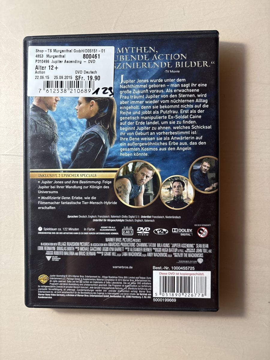 Tutti i DVDs: Jupiter - Ascending – Usato da Ruswil venduto da Slivio_ 1