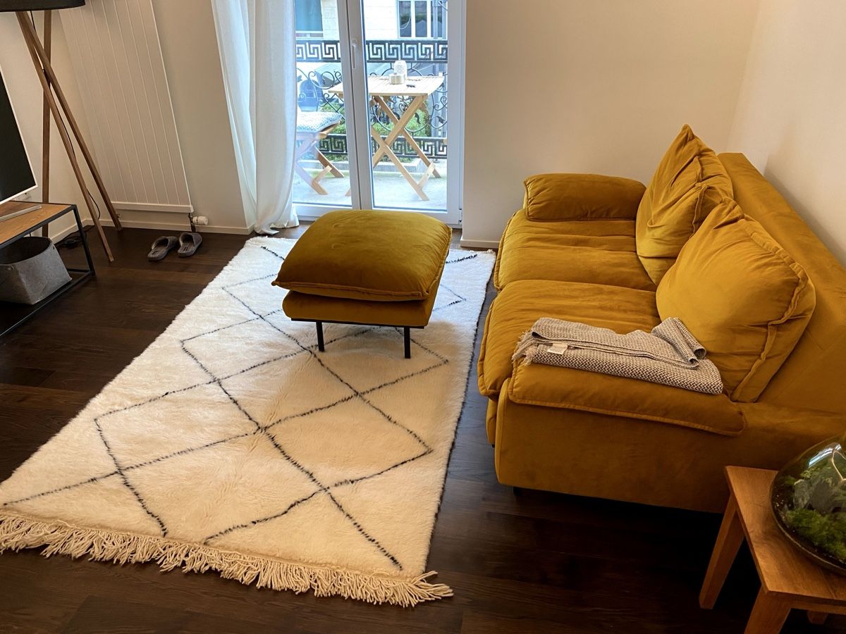 Hk Living Sofas: Sofa und Hocker gelb HK Living – D'occasion à Zürich par ste_l68n 1