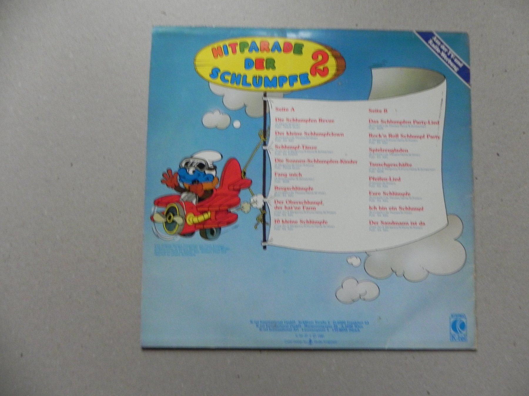 Dischi in vinile: LP Kinder Lieder Hitparade der Schlümpfe 2. Teil 1981 – Usato da Siebnen venduto da krimsie 1