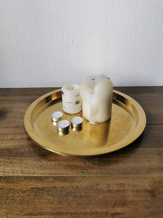 Plateaux: IKEA GLATTIS Tablett, messingfarben – D'occasion à Lenzburg par kgei 1