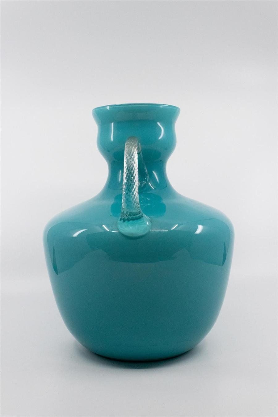 Caraffe: Blauer bauchiger Glaskrug – Usato da Zürich venduto da ZuercherBrockenhaus 3
