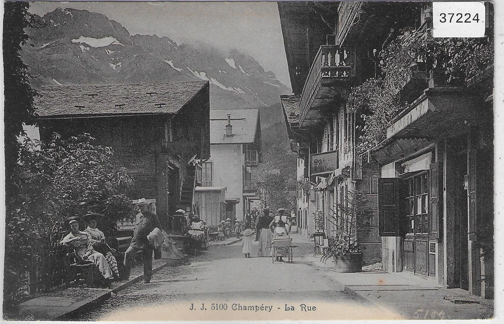 Ansichtskarten: Champery - La Rue - animee – Gebraucht aus Ettingen von Kartenplanet