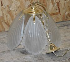 Deckenhänge Lampe Glas Kristall Muschelförmige Hänge Glas