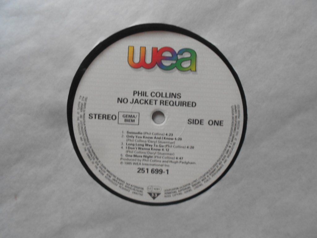 Dischi in vinile: PHIL COLLINS  -  NO JACKET REQUIRED – Usato da Bex venduto da Giorgiob 4