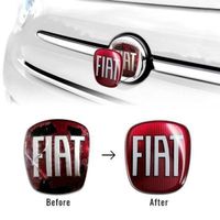 Fiat 3D Ersatz Logo Emblem Aufkleber 65mm (Art 14180)