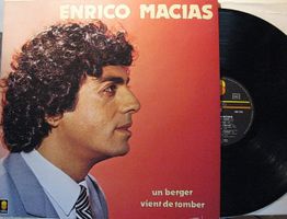 ENRICO MACIAS "Un Berger Vient De Tomber" LP in NEAR MINT