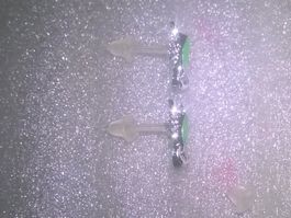 ohrringe modeschmuck,,2 scorpion,,,silber farbe und grün