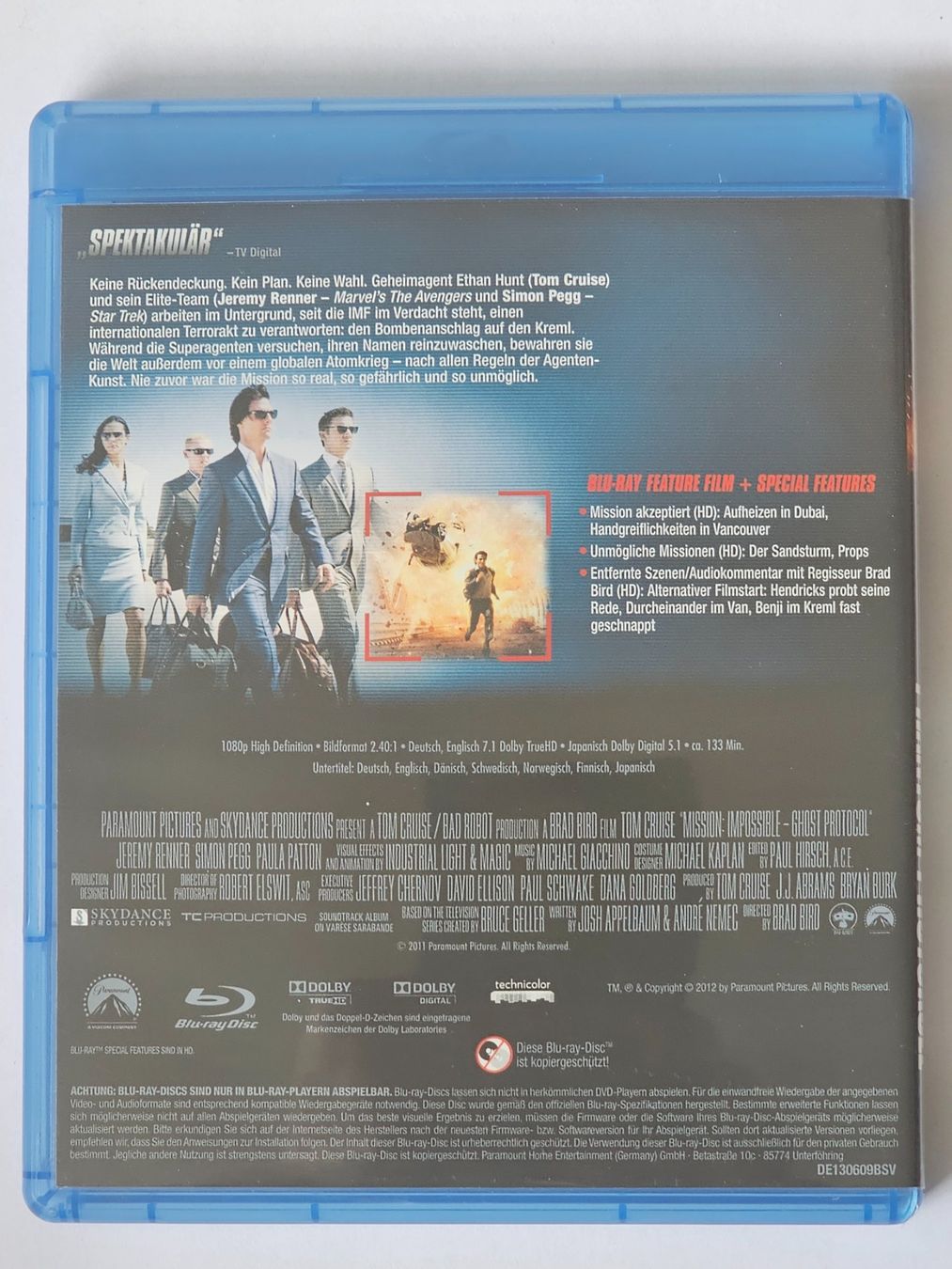 Alle DVDs: Blu-ray Mission Impossible Phantom Protokoll – Gebraucht aus Würenlos von Keks 1