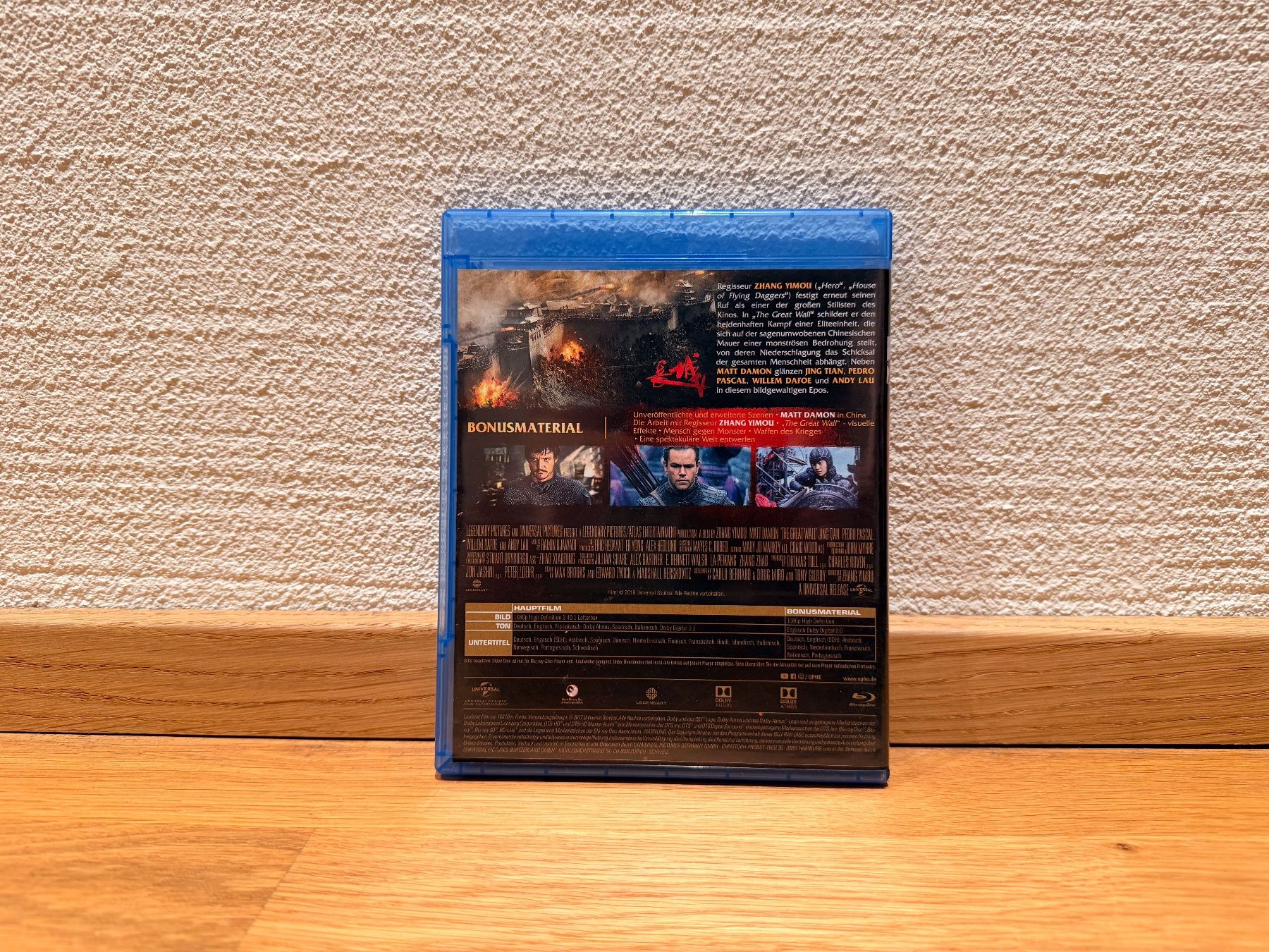 Tutti i DVDs: The Great Wall (2016) Blu-Ray – Usato da Reinach BL venduto da Graphix 1